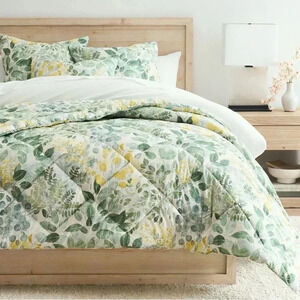 Botanical Percale Comforter King / CAL King Size - NEW - Pottery Barn